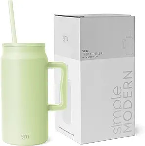 Simple Modern 50 oz Mug Tumbler with Handle and Straw Lid | Reusable Insulated Stainless Steel La... | Amazon (US)