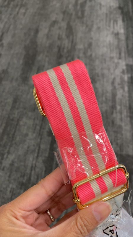 Bag strap is a cute option for summer. Adjustable length. I like this pink color for summer  

#LTKStyleTip #LTKFindsUnder50