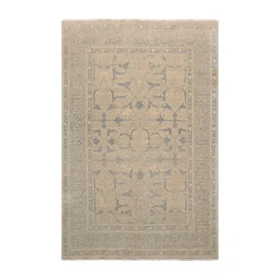 One-of-a-Kind Hand-Knotted 5'11'' x 8'11'' Wool Area Rug in Beige/Gray | Wayfair North America