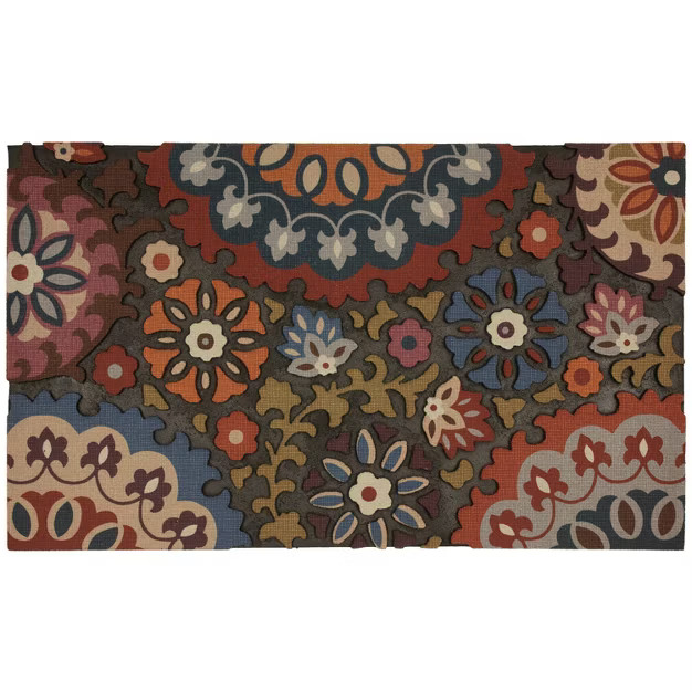 1'5"x2'5" Medallion Rubber Doormat - Mohawk | Target