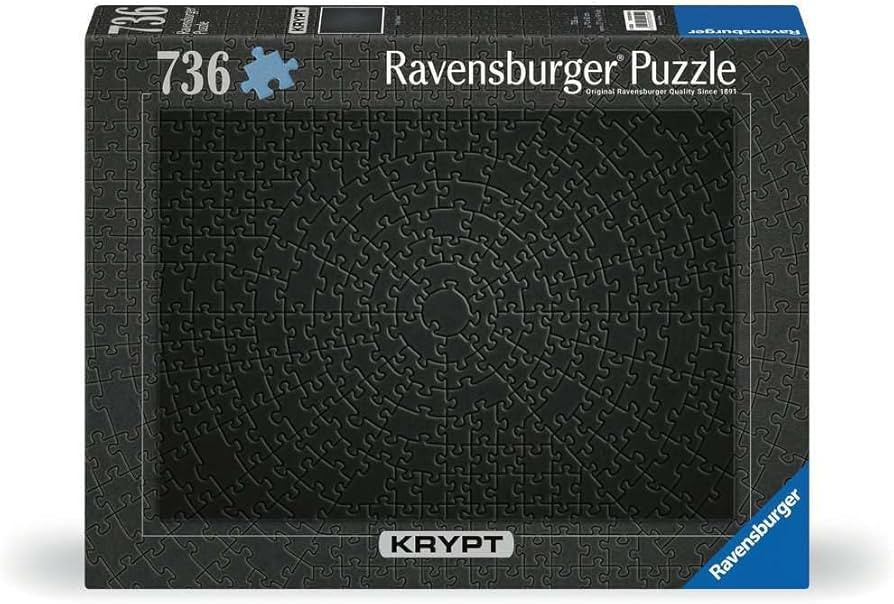 Ravensburger - Krypt Black - 736 Piece Jigsaw Puzzle - A True Puzzle Challenge - Just a Hint of B... | Amazon (US)