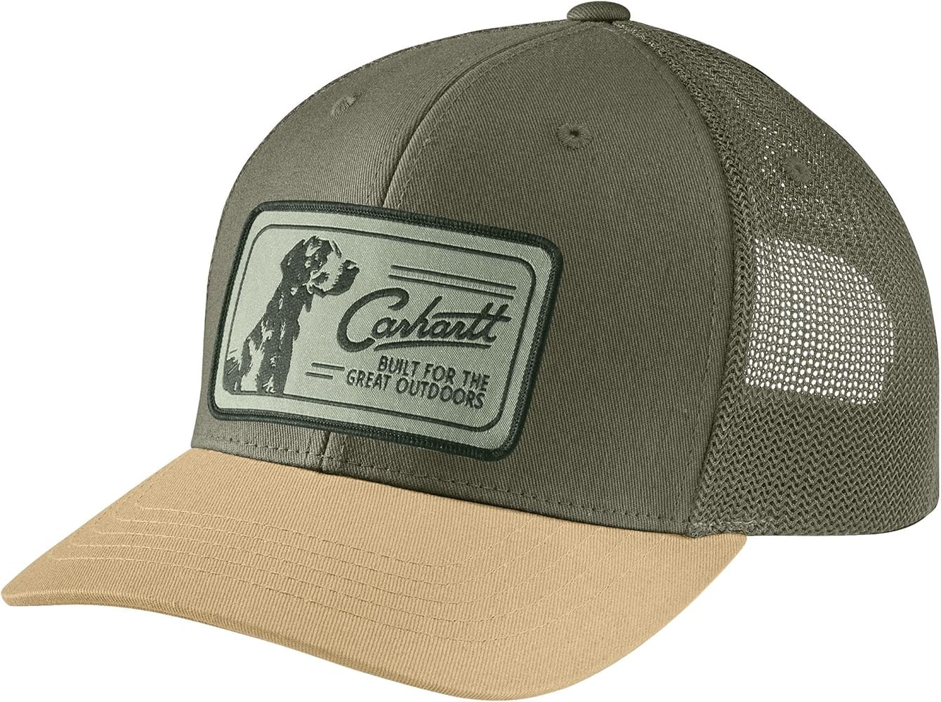 Carhartt Men's Canvas Mesh-Back Dog Patch Cap | Amazon (US)
