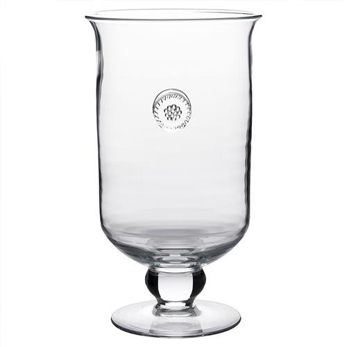 Juliska Berry & Thread Clear Glass Hurricane - Small | Kathy Kuo Home