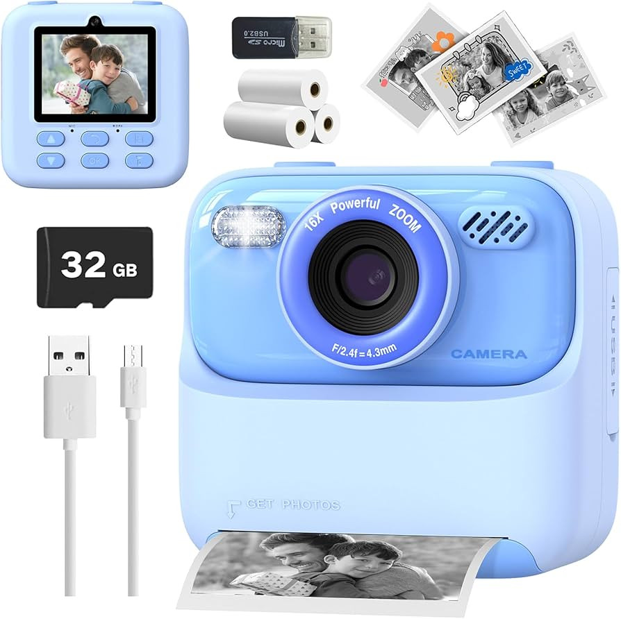 Mgaolo Kids Camera Instant Print Photo,Children Digital Camera Toys Gift with HD Video for Girls ... | Amazon (CA)