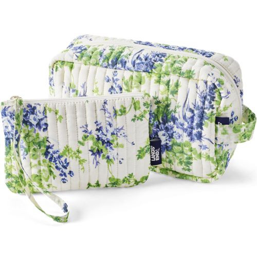 Quilted Travel Set - Lands' End - Ivory | Lands' End (US)