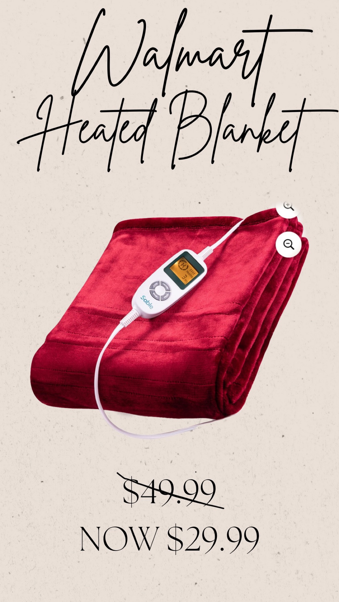 Heated blanket

#LTKSeasonal #LTKsalealert #LTKGiftGuide