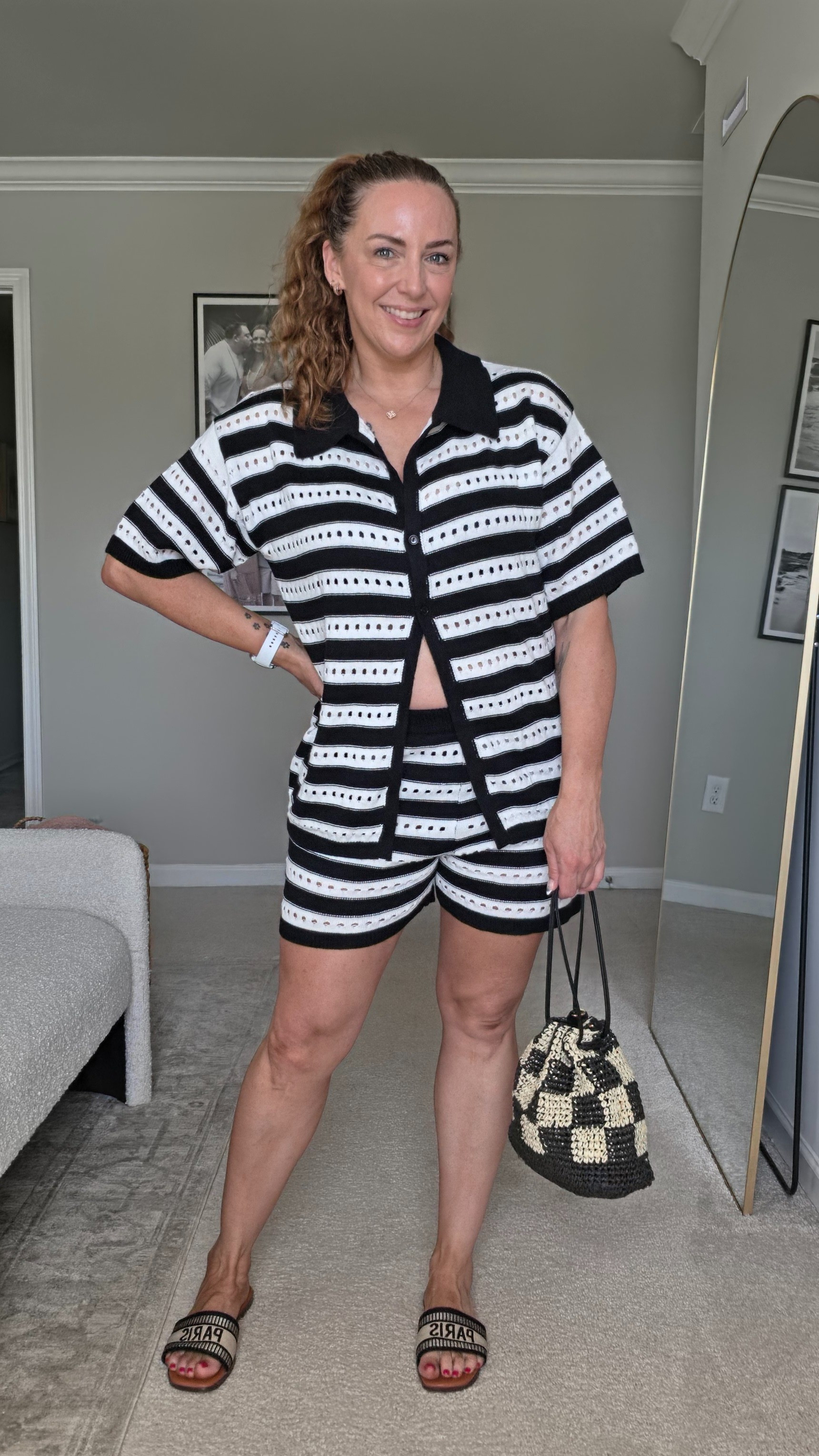 This black and white striped crochet set is a vacation must-have with its classic nautical vibe. The breezy knit material makes it a perfect transition piece from the beach to lunch.#crochet #amazonfashion #vacationstyle #summerstripe

#LTKTravel #LTKSwim #LTKootd