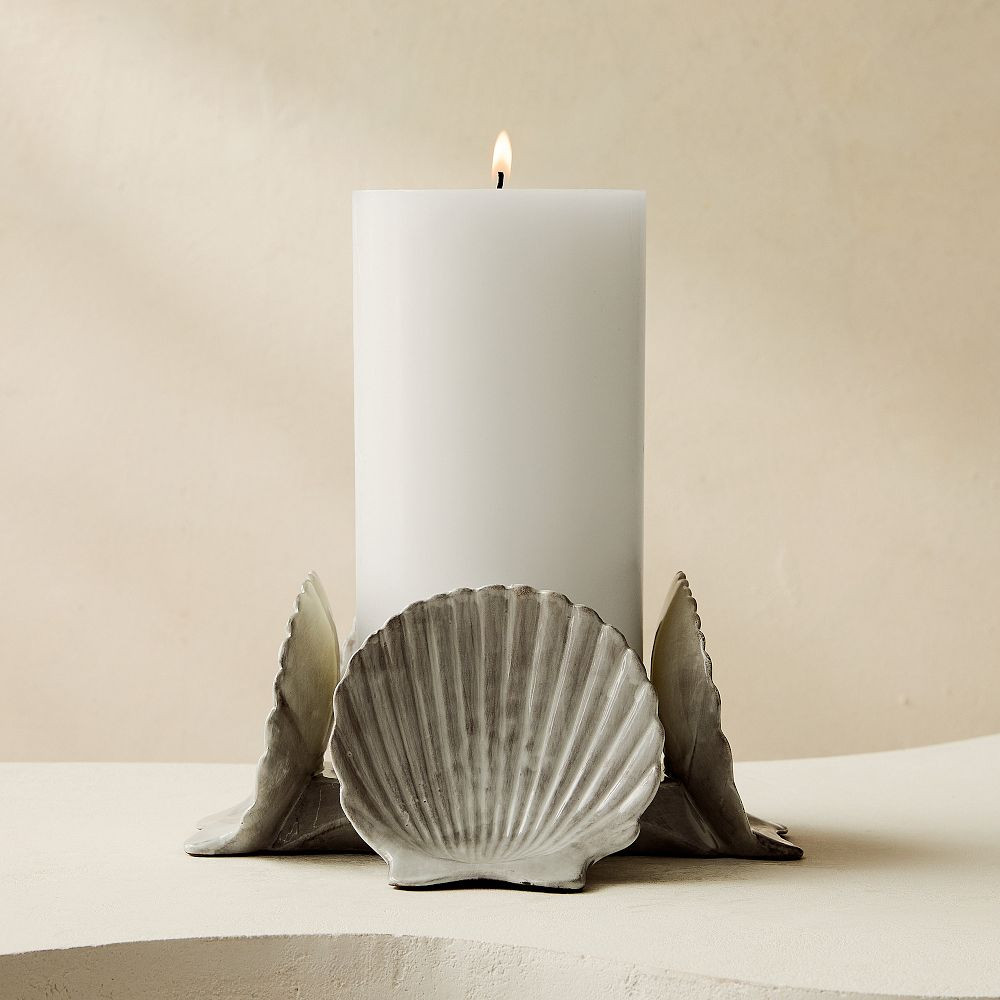 Solei Seashell Pillar Holder | West Elm (US)