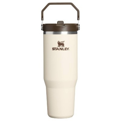 Stanley 30 oz Stainless Steel Ice Flow Flip Straw Tumbler Cream Western | Target