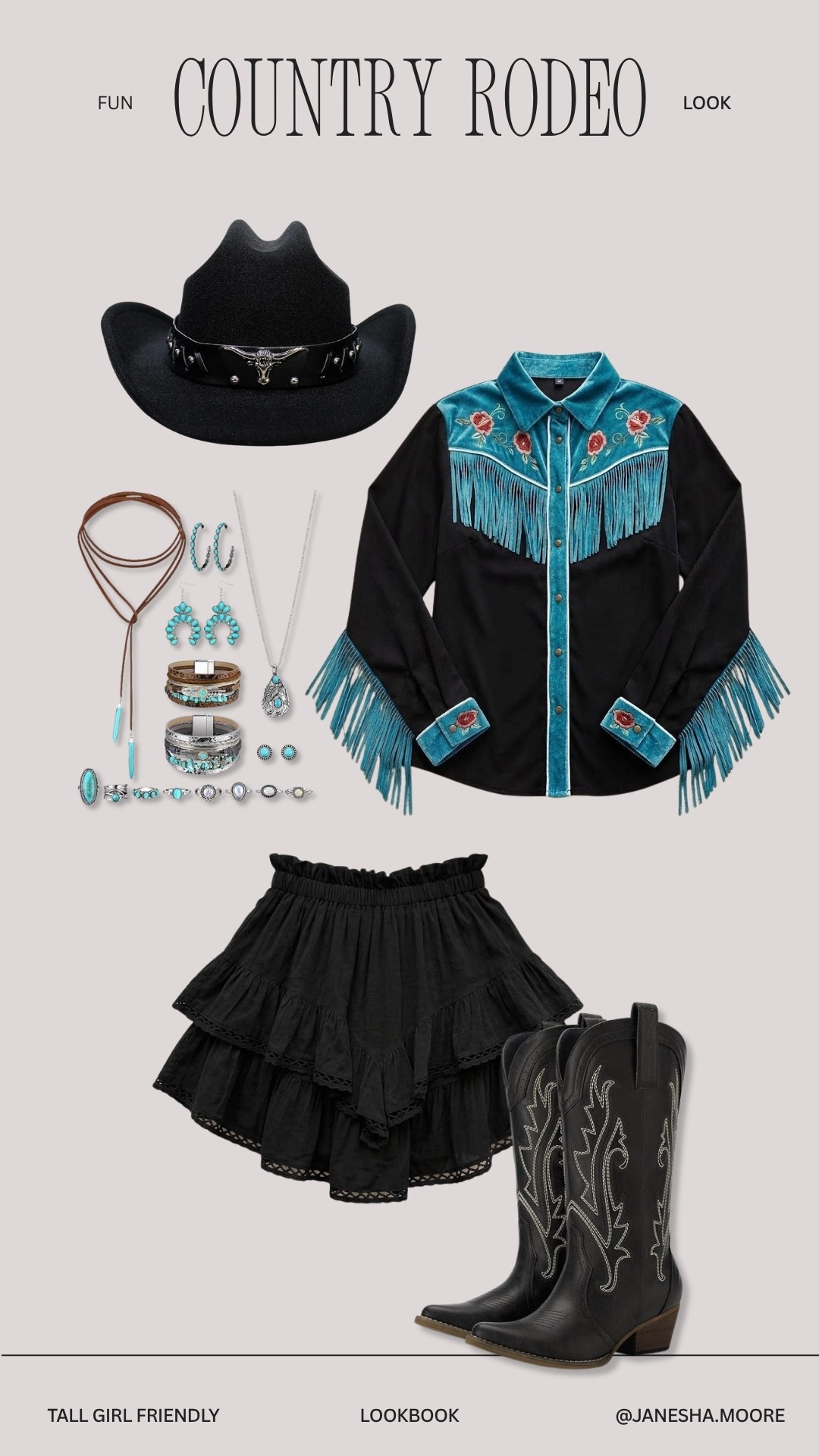 Fun Country Rodeo Look | I am 5'9 200 lbs wearing large top+ large skirt (built in shorts!!) 

#LTKFestival #LTKFindsUnder100 #LTKStyleTip