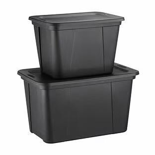 Edge Plastics, Inc. 30 Gallon Storage Tote Black | The Container Store