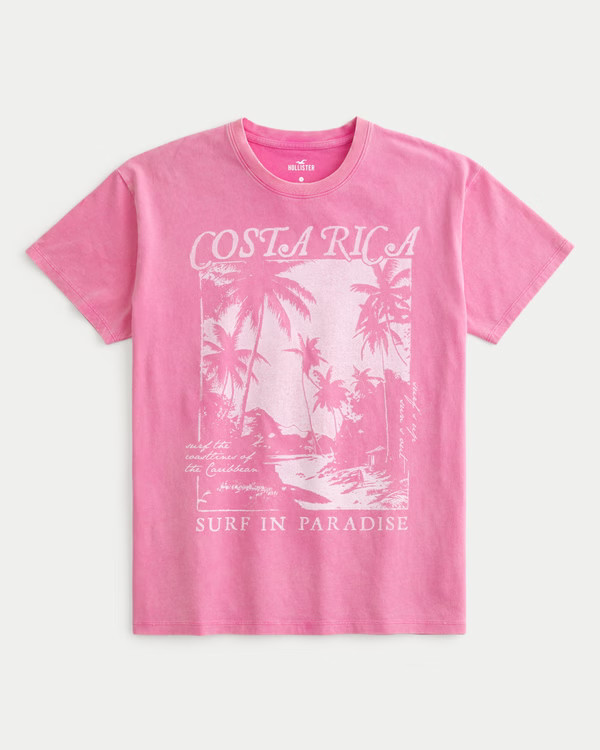 Oversized Costa Rica Graphic Tee | Hollister (US)