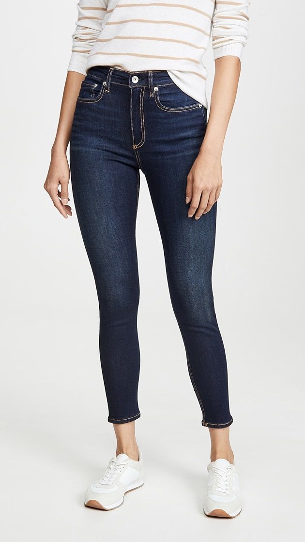 Nina High Rise Ankle Skinny Jeans | Shopbop
