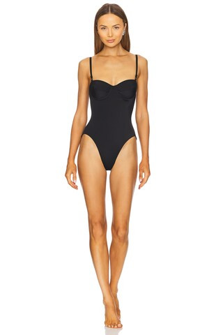Norma Kamali Underwire Mio One Piece in Black from Revolve.com | Revolve Clothing (Global)