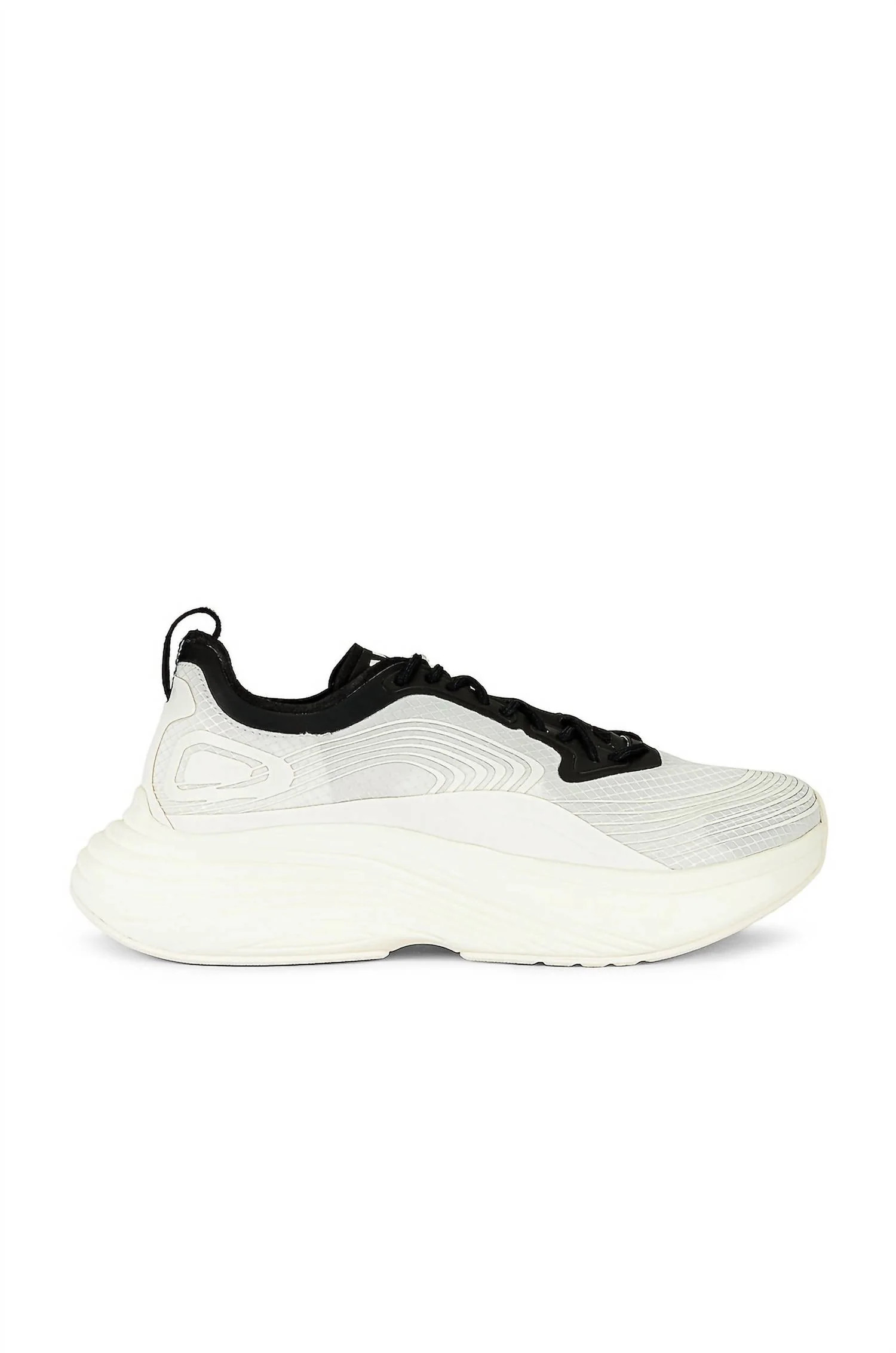 Men's Streamline Sneakers In Ivory/black | Shop Simon