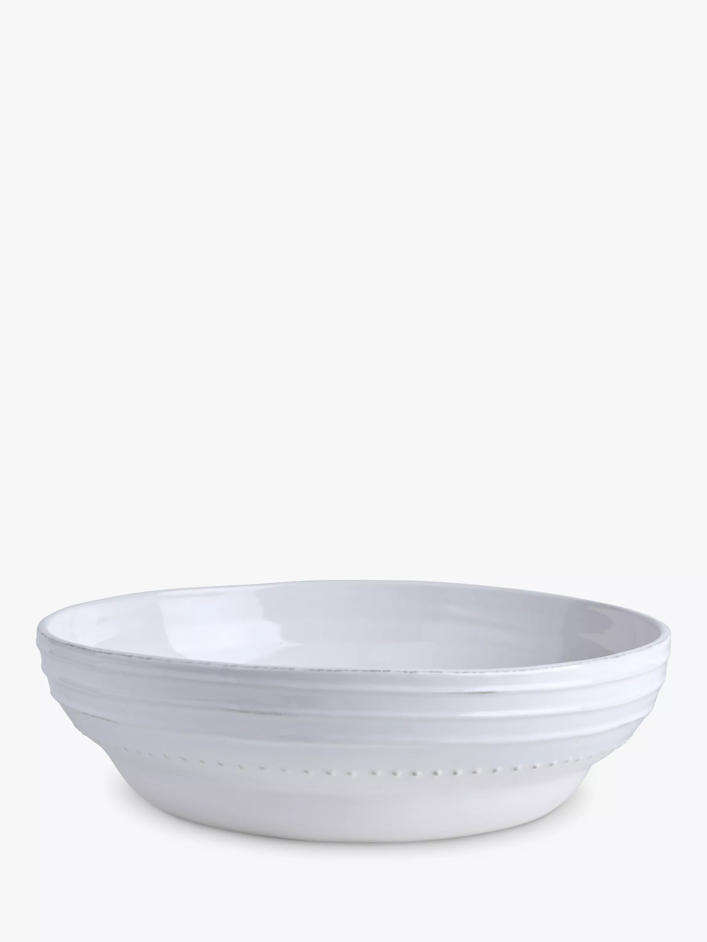 Bowsley Ceramic Salad Bowl, 30cm, White | John Lewis (UK)