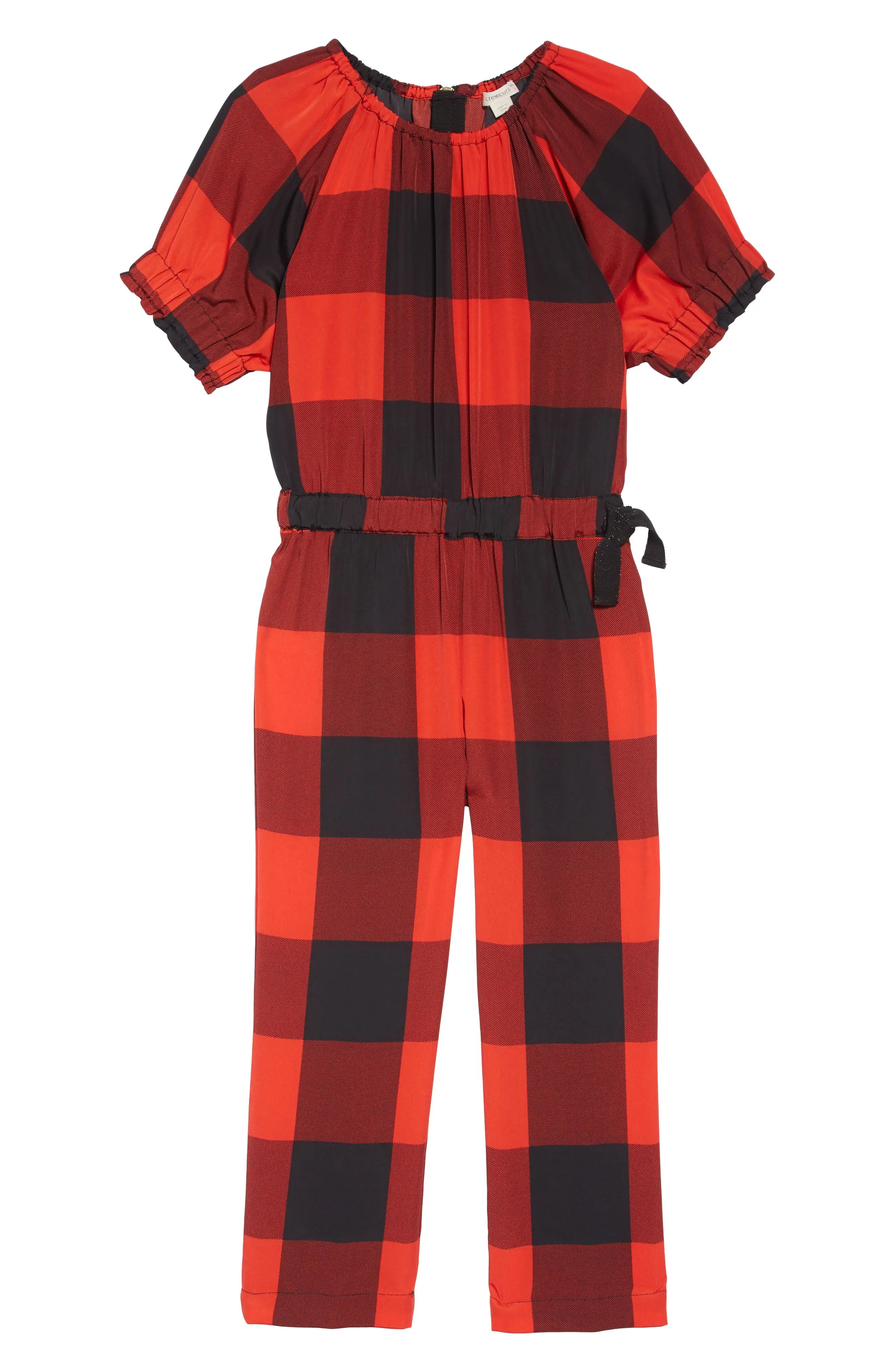 Girl's Crewcuts By J.crew Buffalo Check Jumpsuit | Nordstrom