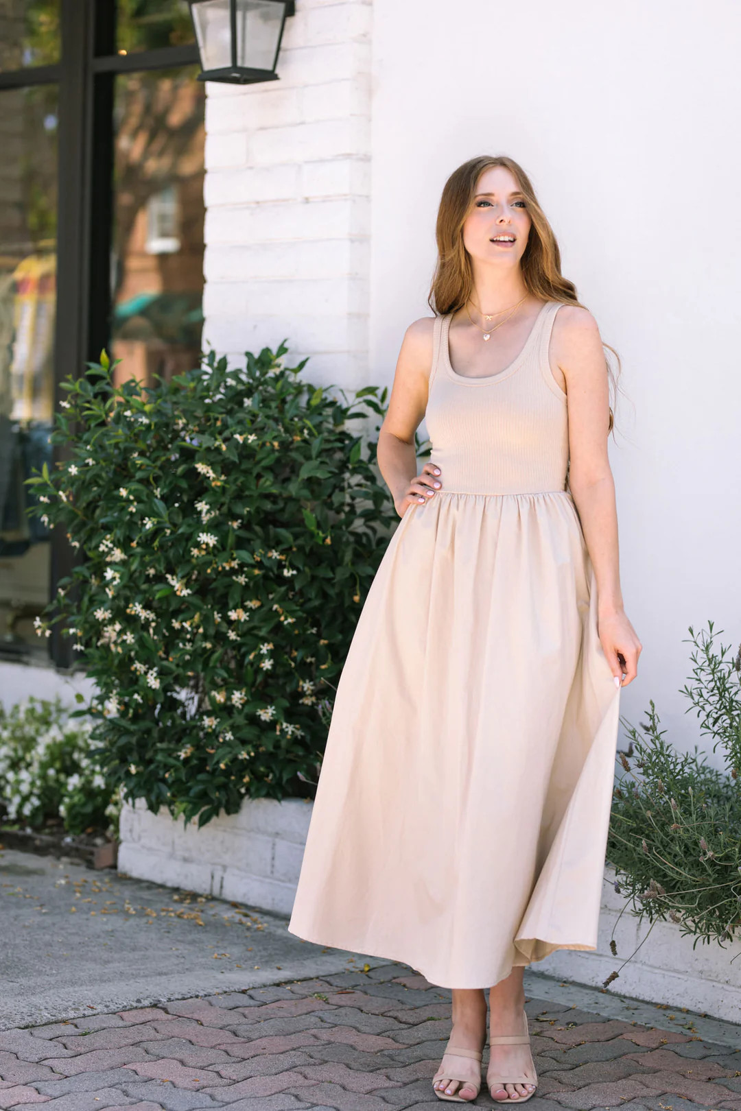 Charlene Tank Midi Dress | Morning Lavender