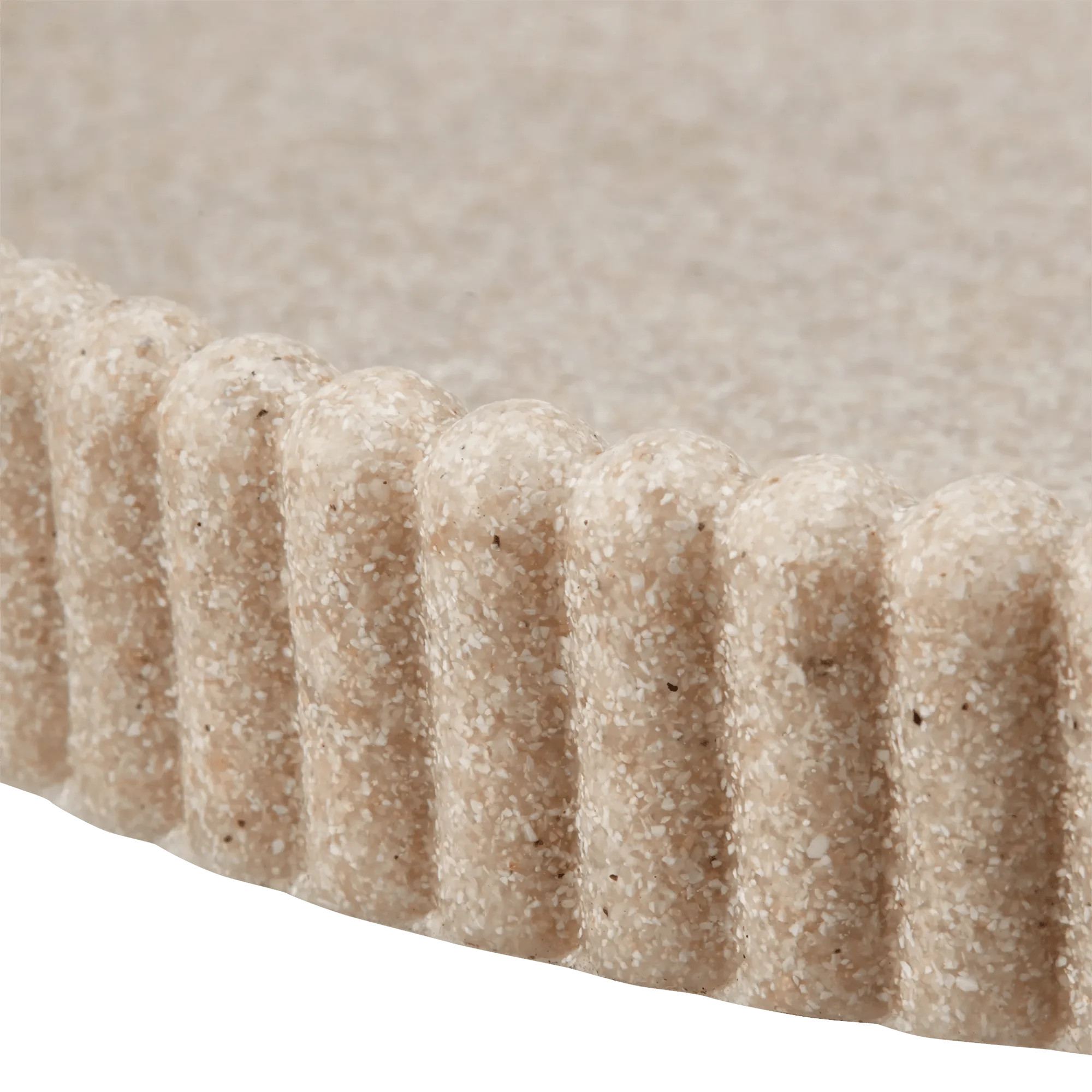 Bouclair Beige Sand Ribbed Tray | Walmart (CA)