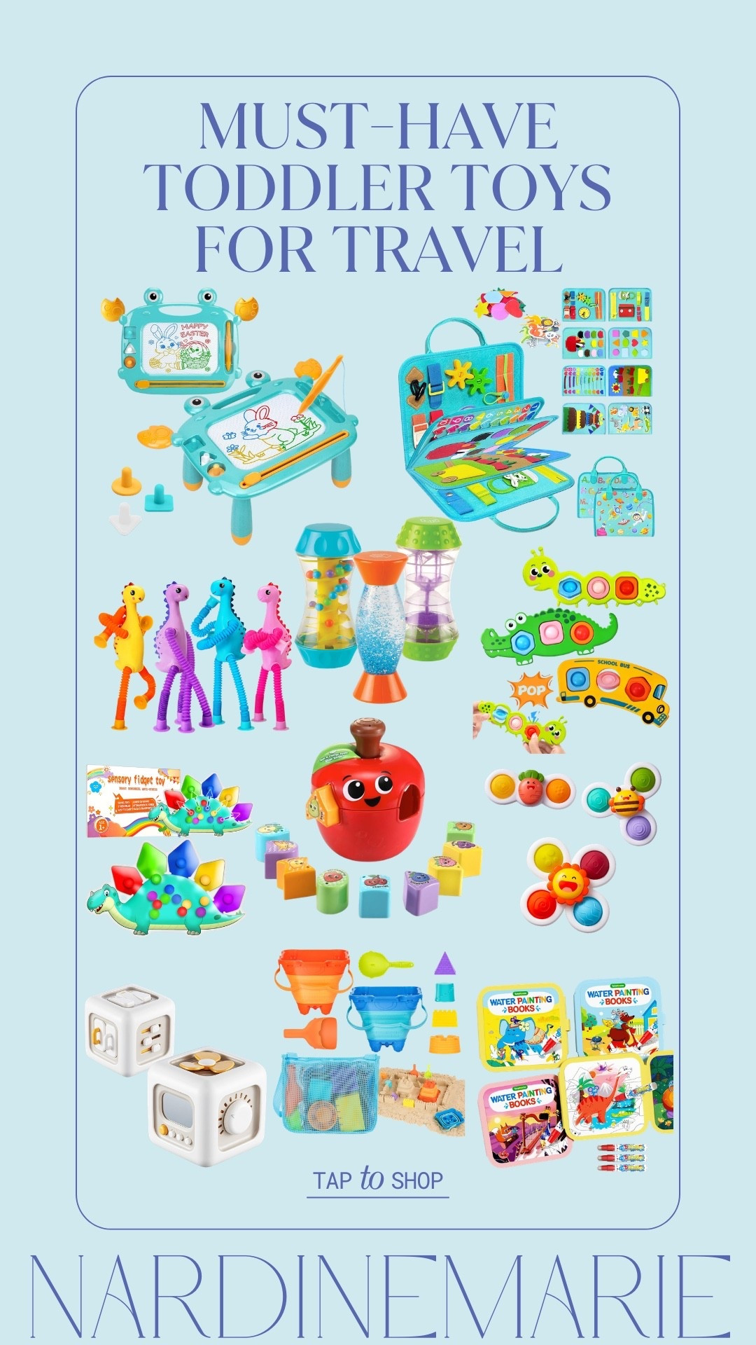 TODDLER TRAVEL TOYS THAT SAVE THE DAY ✈️🧸
Keep them busy… and YOU stress-free!!

From mess-free coloring to sensory toys & quiet activities
These picks are perfect for flights, car rides & long waits 🙌

Everything is lightweight, easy to pack & actually keeps their attention!

toddler travel toys, kids travel essentials, airplane activities kids, road trip toys, busy toys toddler, sensory toys, mess free activities, mom finds

#LTKKids #LTKmomlife #LTKTravel