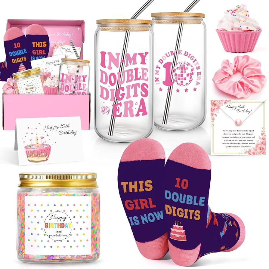 10 Year Old Girl Birthday Gifts, Double Digits Gift Ideas, Cute Presents for 10 Year Old Girls, T... | Amazon (US)
