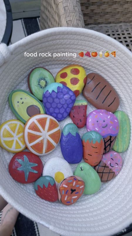 Painted some rock food to add to my toddlers mud kitchen 🫶🏻

#LTKFamily #LTKVideo #LTKKids
