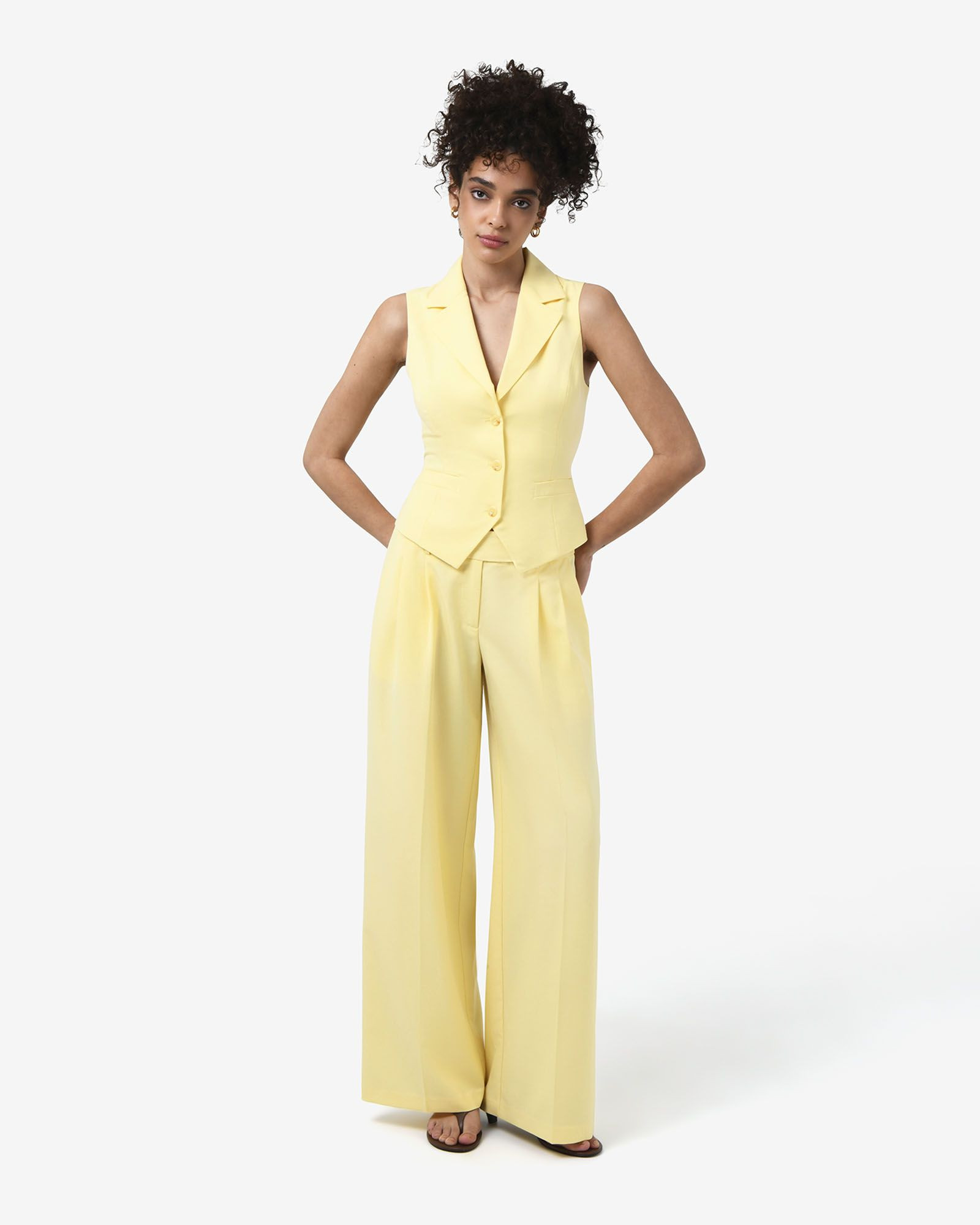 Amera Collared Vest | FORCAST