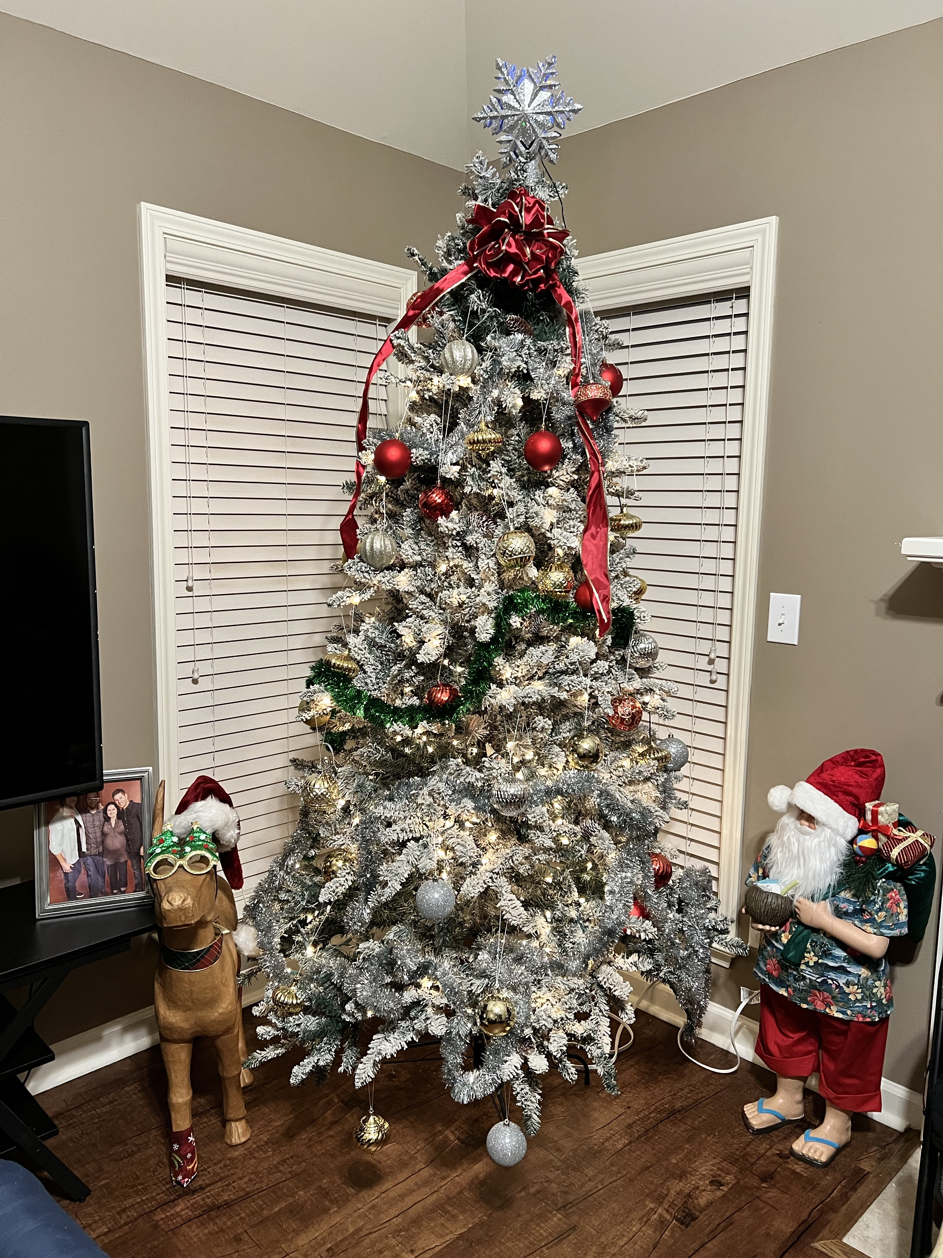 A pre lit frosted Christmas tree is where it’s at!

#LTKHoliday #LTKHome #LTKSeasonal