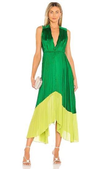 AMUR Amelia Dress in Green. - size 10 (also in 0, 2, 4, 6, 8) | Revolve Clothing (Global)