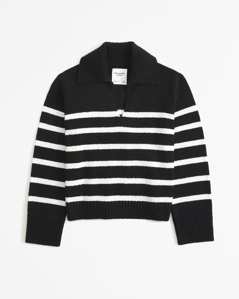 Textural Notch-Neck Sweater | Abercrombie & Fitch (US)