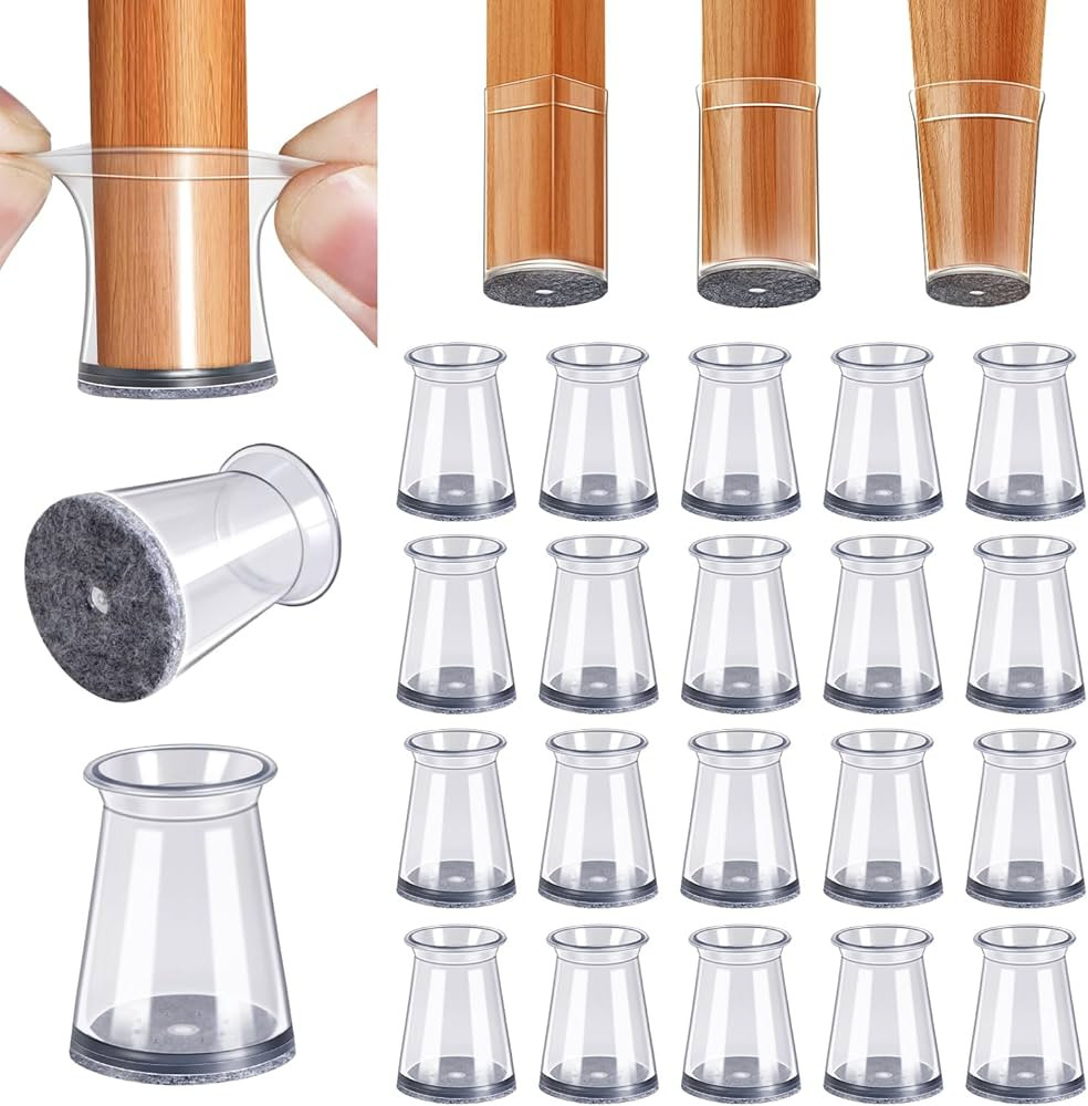 BUMACO Chair Leg Floor Protectors Chair Leg Protectors for Hardwood Floors Silicone Pads Covers t... | Amazon (US)