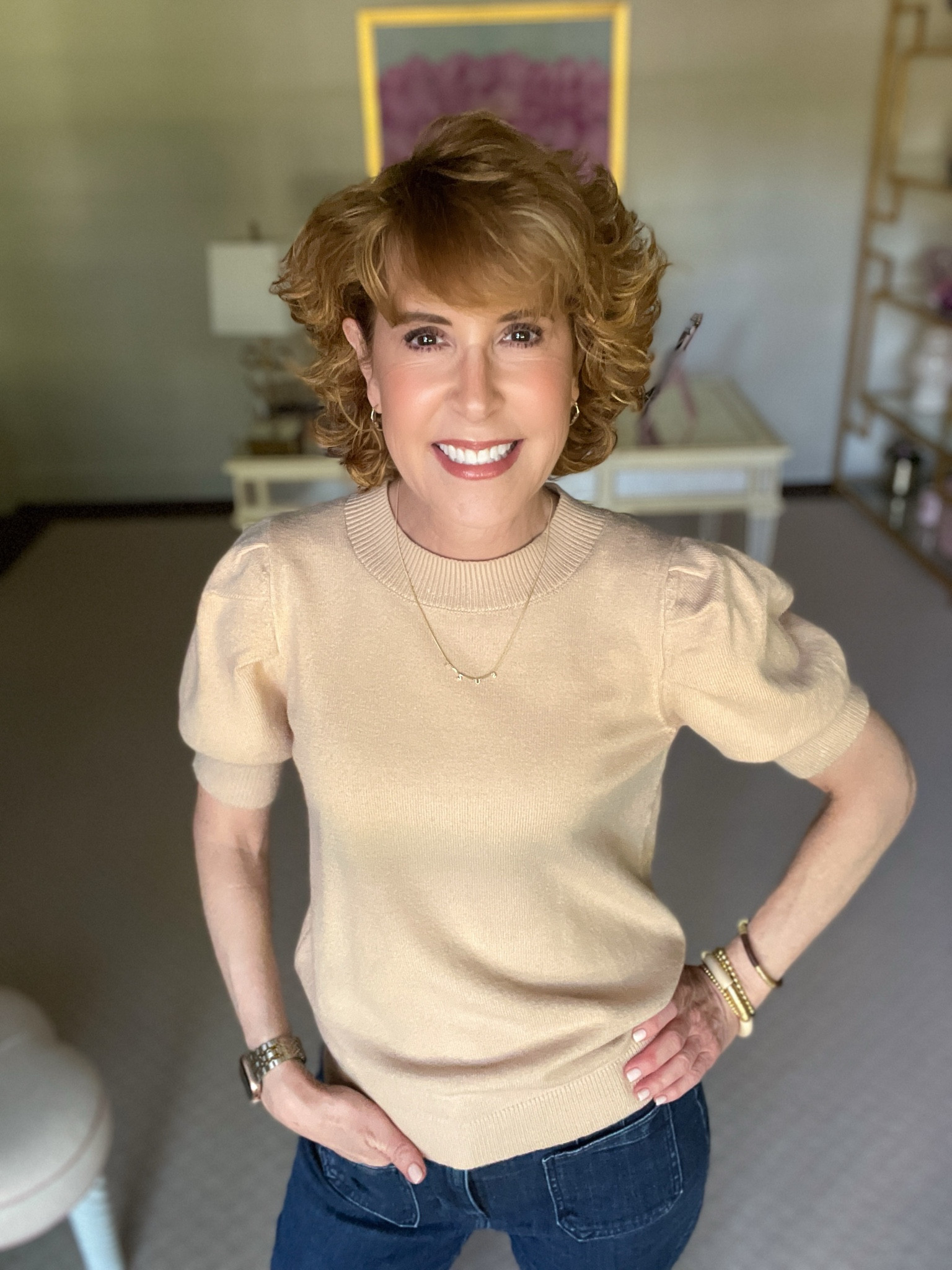 This short sleeve sweater from Amazon comes in lots of color options! The pleated puff sleeves make it look way more expensive than it is!

#LTKStyleTip #LTKSeasonal #LTKFindsUnder50