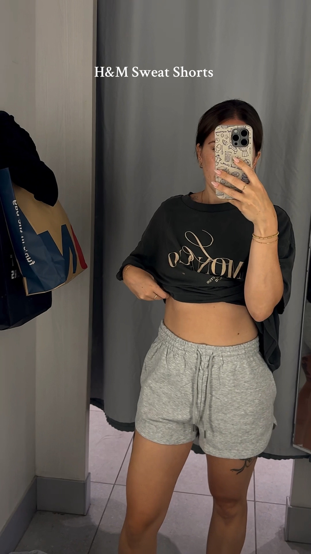 @H&M women’s and men’s sweat shorts >>> 