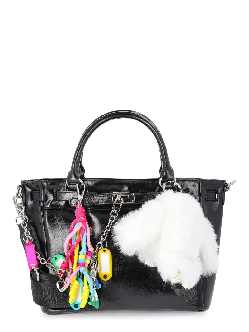 Madden NYC Women's Top Handle Satchel, Black | Walmart (US)