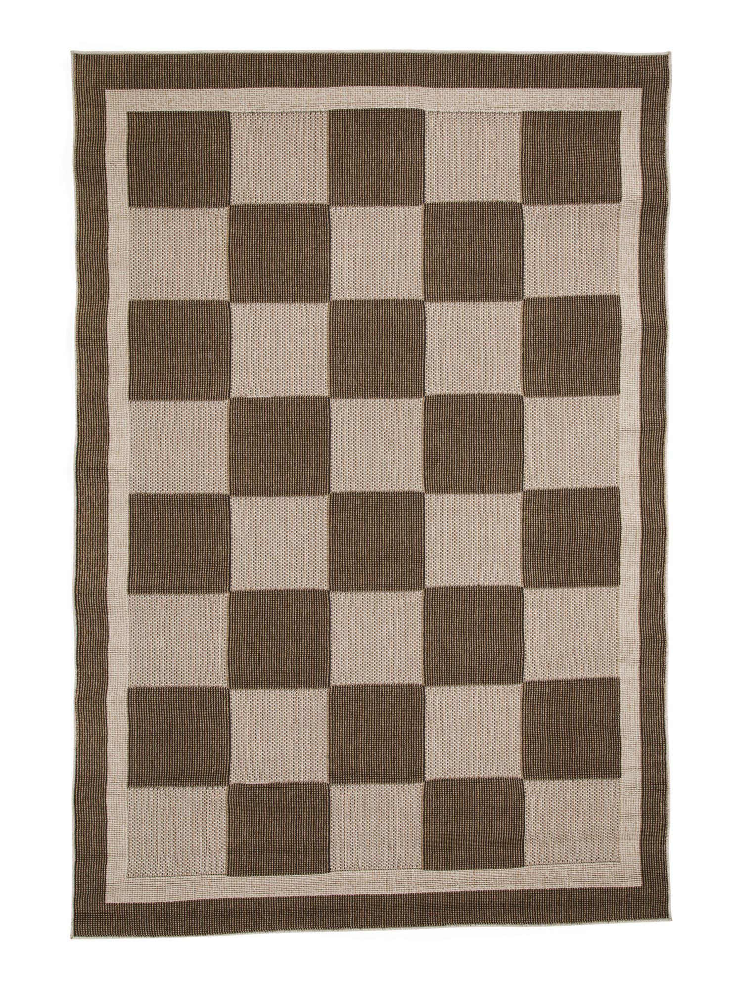 Made In Turkey Indoor Or Outdoor Checkerboard Rug | The Global Decor Shop | Marshalls | Marshalls