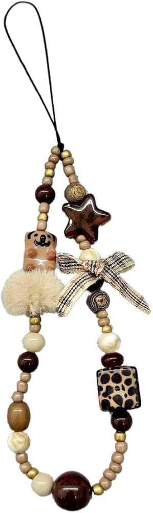 Beaded Camera Wrist Strap Cute Digital Camera Charm Lanyard Phone Charms Strap Beaded Camera Chain for Phone Bag Keychain | Amazon (US)