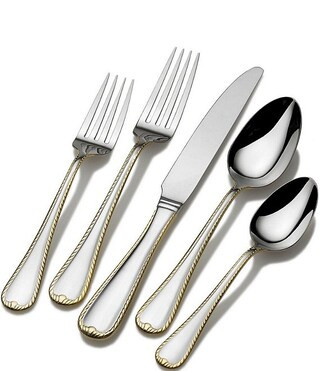 Mikasa Cameo Gold 65-Piece Stainless Steel Flatware Set | Dillard's | Dillard's