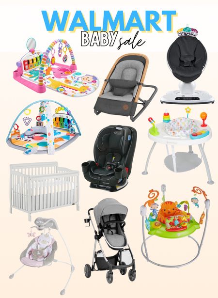 Walmart baby sale
Baby gear on sale— car seats, play mats, baby swings, baby furniture, maternity 

#LTKSale #LTKsalealert #LTKbaby