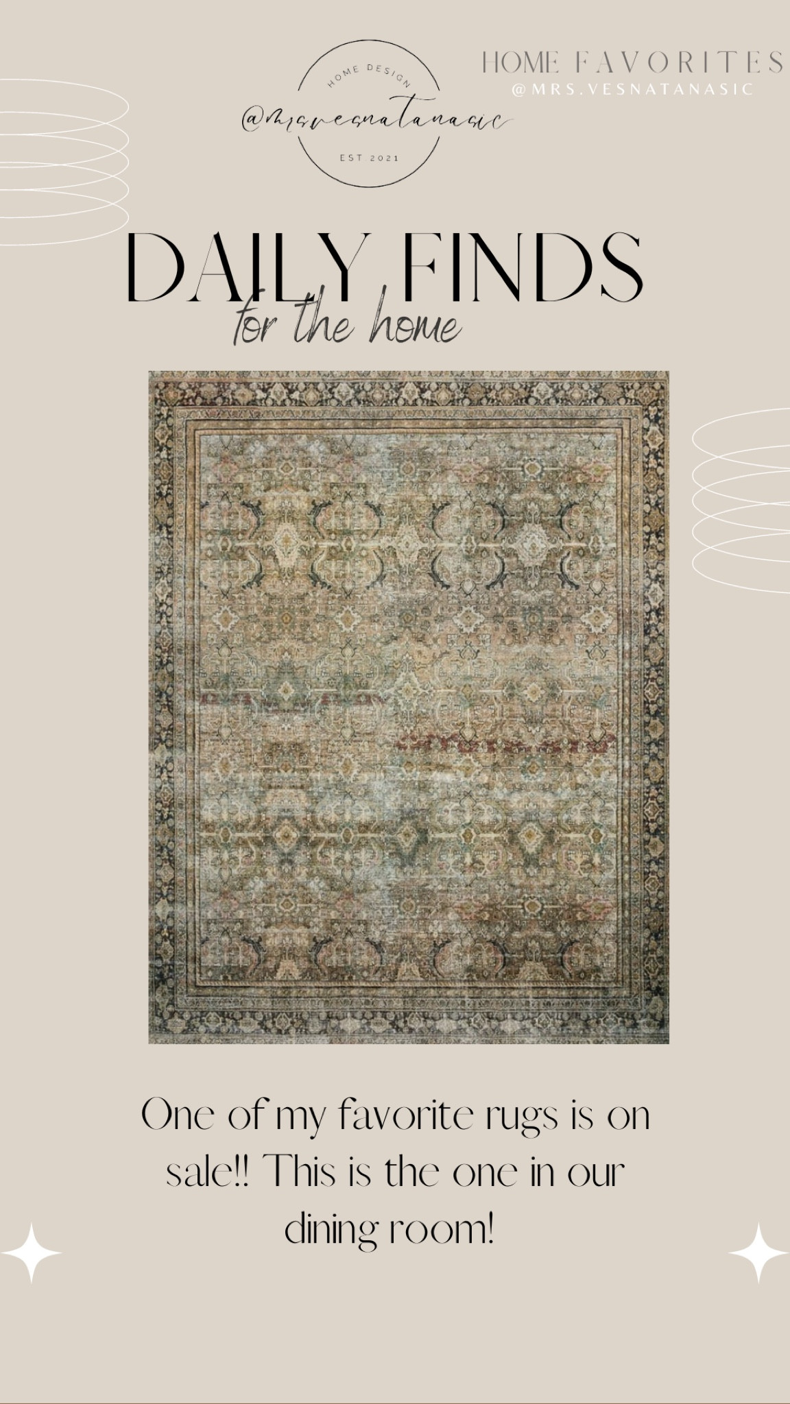 Layla is on sale! One of my favorites is on sale! We have it in our formal dining room.


Layla rug, loloi rug, vintage rug, rugs, antique rugs, print, home decor, amazon, rugs direct, wayfair. 

#LTKhome #LTKSeasonal #LTKHoliday