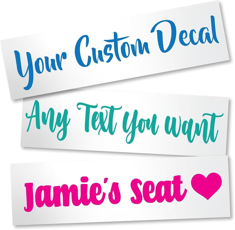 Custom Personalized Name Vinyl Lettering Decal Sticker Compatible with Tumbler Cup, Laptop, RV, T... | Amazon (US)