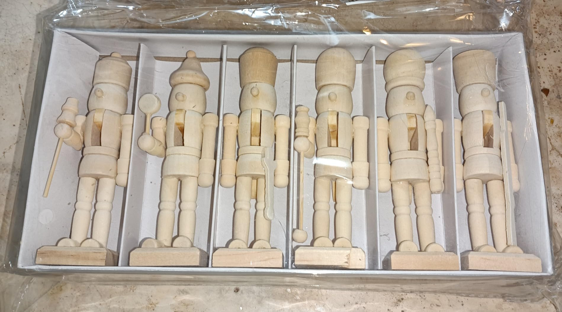 MAGICLULU 12Pcs Unfinished Wooden Nutcracker Wooden Nutcracker to Paint Wooden Color Nutcracker f... | Amazon (US)