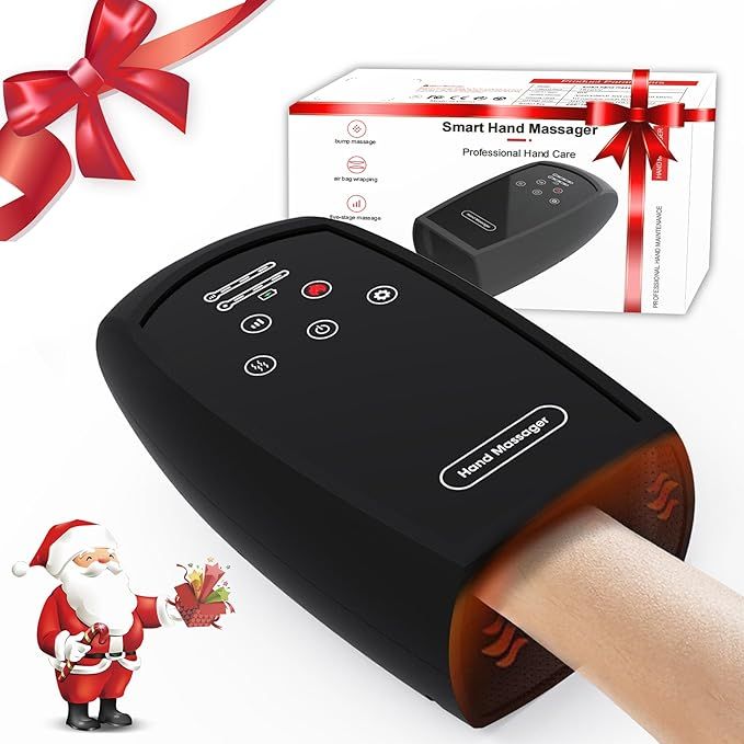 Christmas Gifts for Women,Men,Mom,Dad,Black of Friday 2023 Hand Massager with Compression & Heati... | Amazon (US)