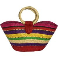 Natural Woven Tote Bag | Straw Beach Boho Handbag | Multicolor | Etsy (UK)