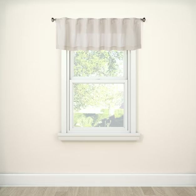 15"x54" Window Valance Beige - Threshold™ | Target