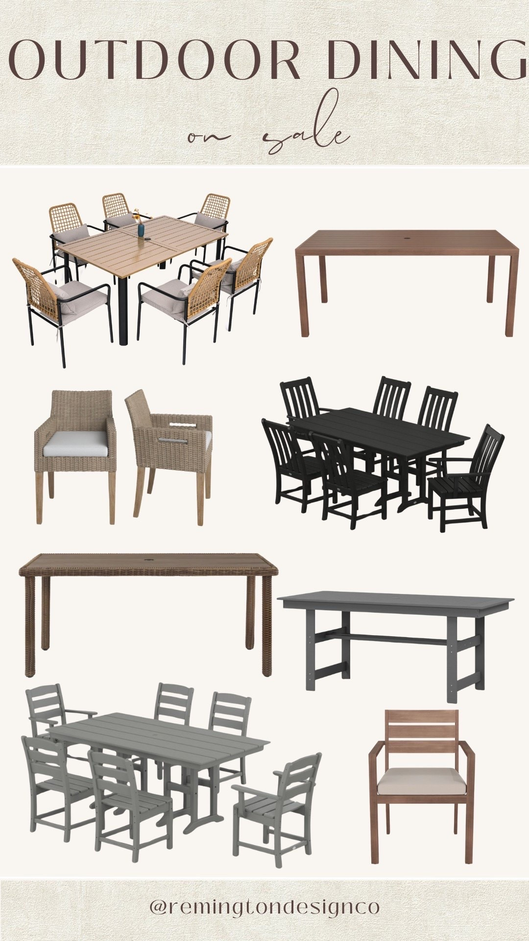 Outdoor dining on sale! 

Dining tables - Outdoor patio - Patio set - Outdoor table - Style tips - Trendy fashion - Home finds #LTKStyleTip #LTKFamily