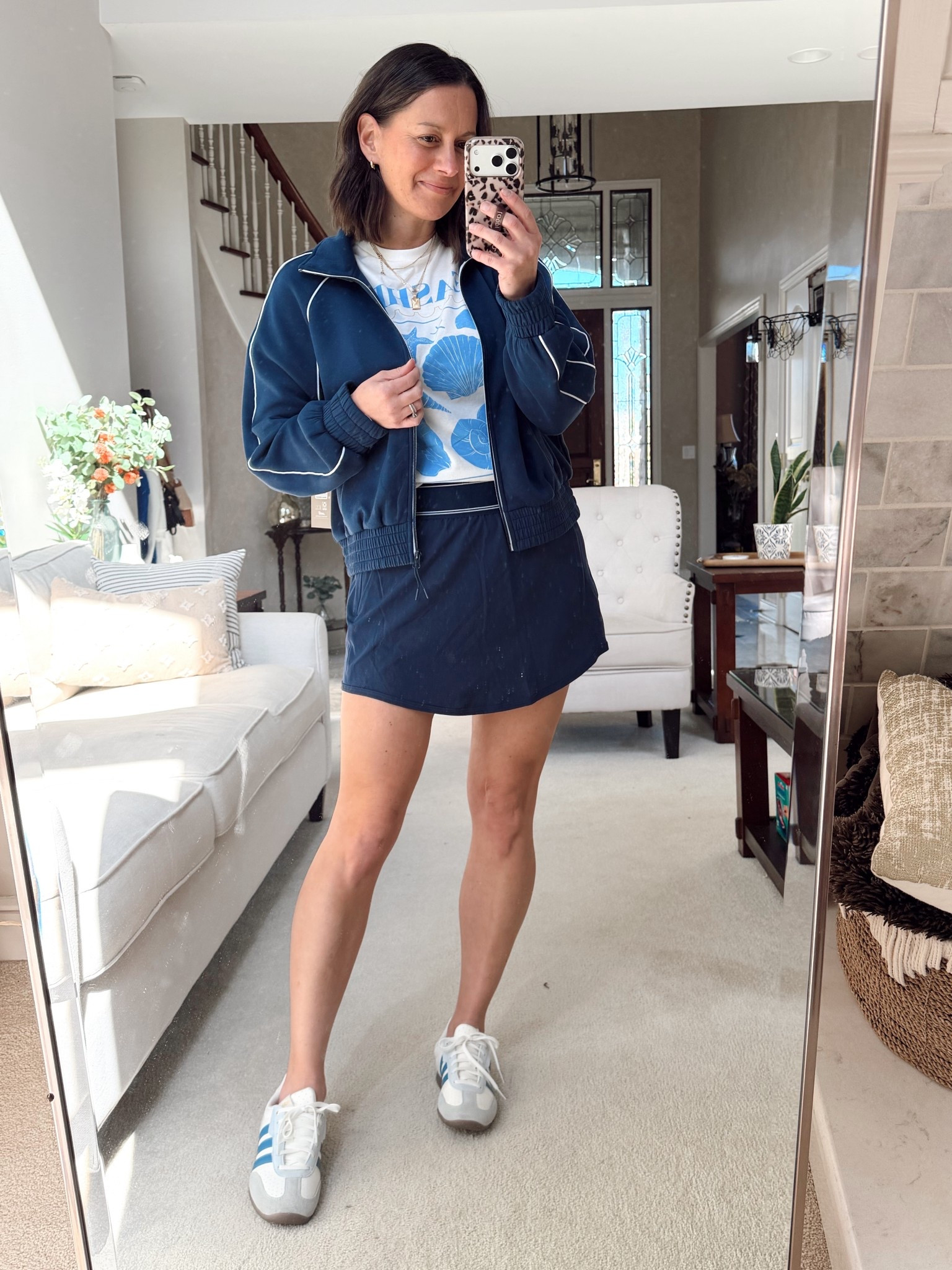 Viral Walmart skort set with the $9 oversized tees!

Wearing a smiling the tee and skort, jacket is a medium.



#LTKootd #LTKOver40 #LTKPetite