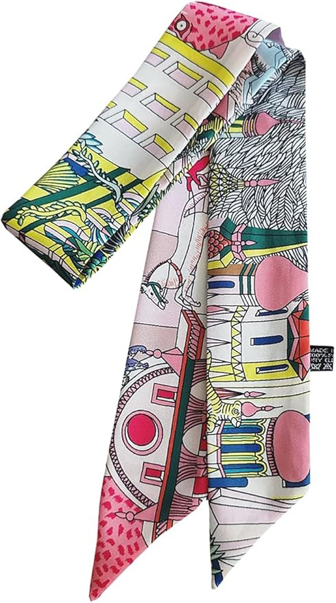 Elegant skinny Scarves for Women Holiday Gift Idea for Her Luxury Silky Ribbon for Purse Handle, ... | Amazon (US)