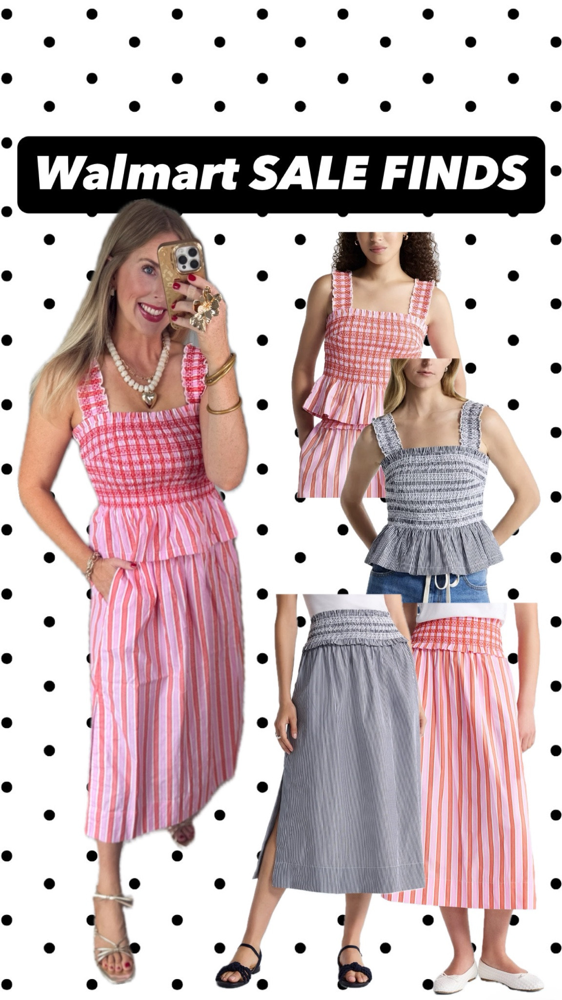 Smocked tank and midi skirt on sale

#LTKSaleAlert