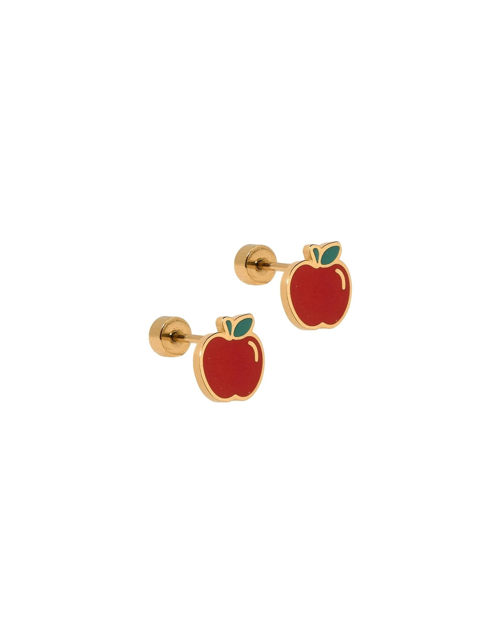 Screwback Stud Earrings - Teacher's Apple | LINNY CO LLC