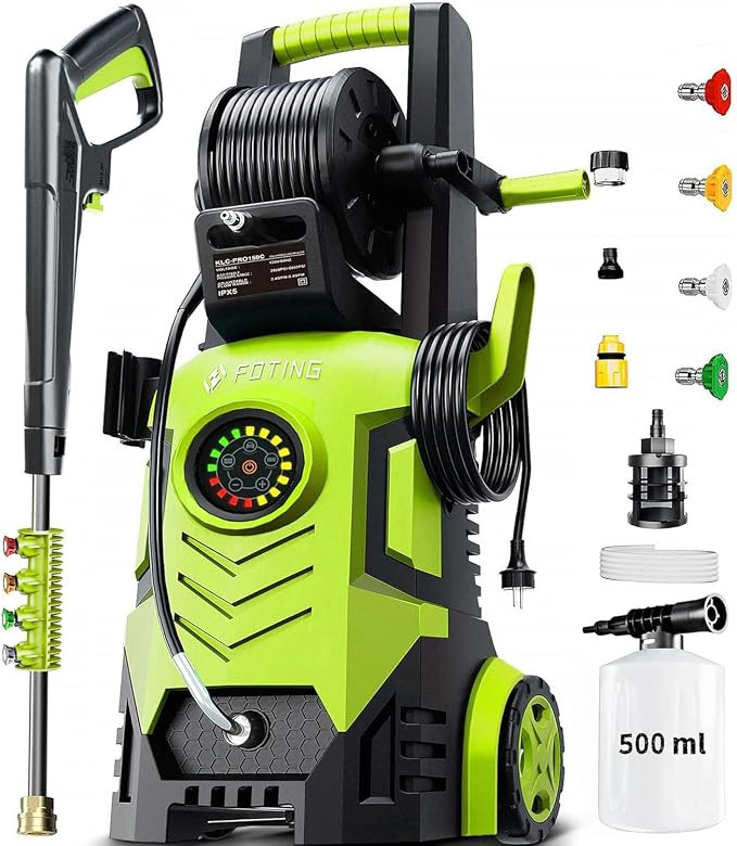 2026New Pressure Power Washer 5000PSI with Adjustable Touch Screen 8 Level, 34" Tall, 4 Quick Con... | Amazon (US)